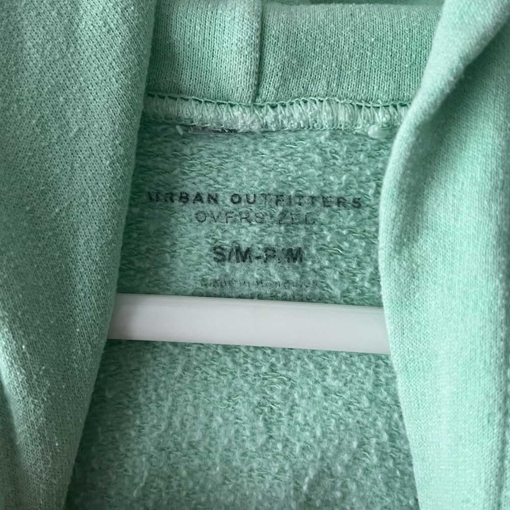 Urban Outfitters Mint Green “Have a Nice Day” Daisy Graphic Hoodie Size S/M - Picture 3 of 5